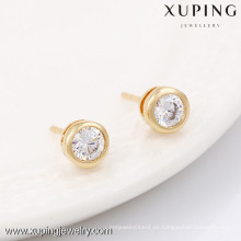 90150-Xuping Jewelry Trendy Gold Plated Classical Stud Pendiente
